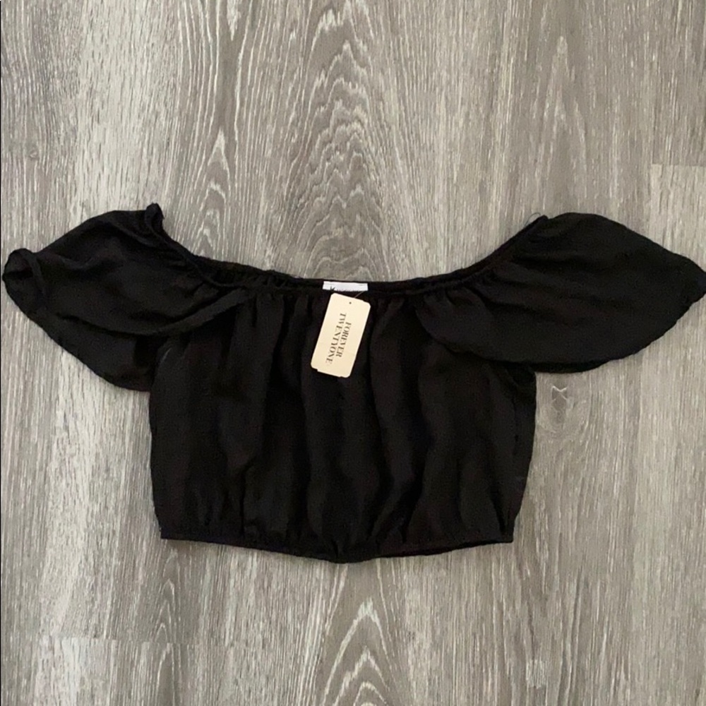 Woven Top black